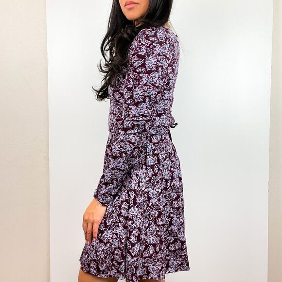 Kimchi Blue Urban Outfitters Size S Lace-Up Back Mini Fit Flare Dress Floral - Picture 6 of 12